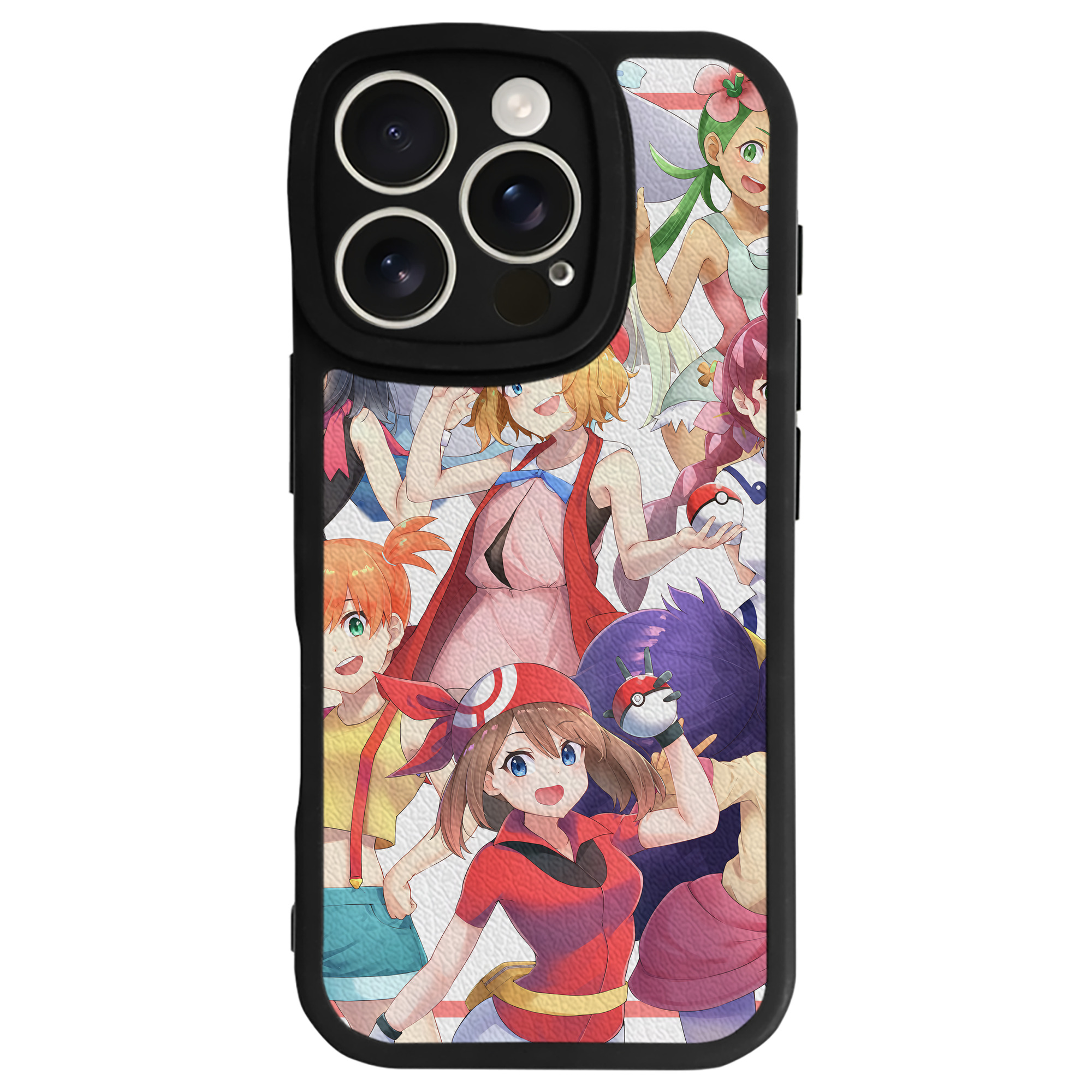 （画像用） ポケットモンスター Pokémon 【iPhone 16シリーズ対応】シリコンスマホケース（レザー調） 材質：シリコン